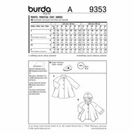 Burda Kids 9353 - Coat Sewing Pattern