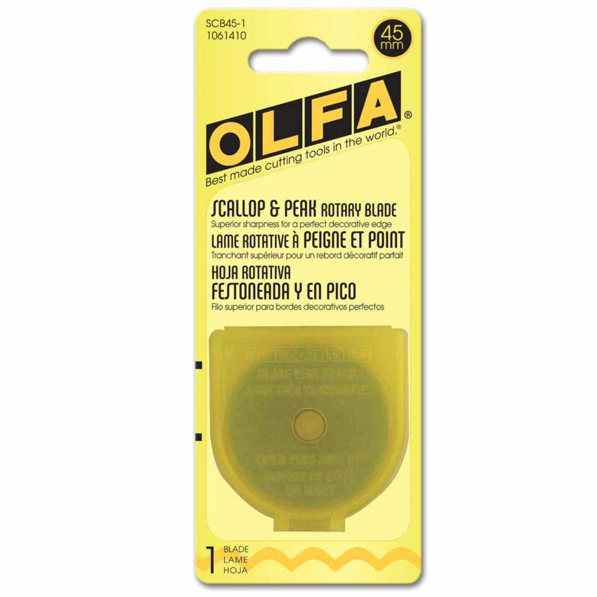 Olfa Stainless Steel Scallop Blade - 1pc