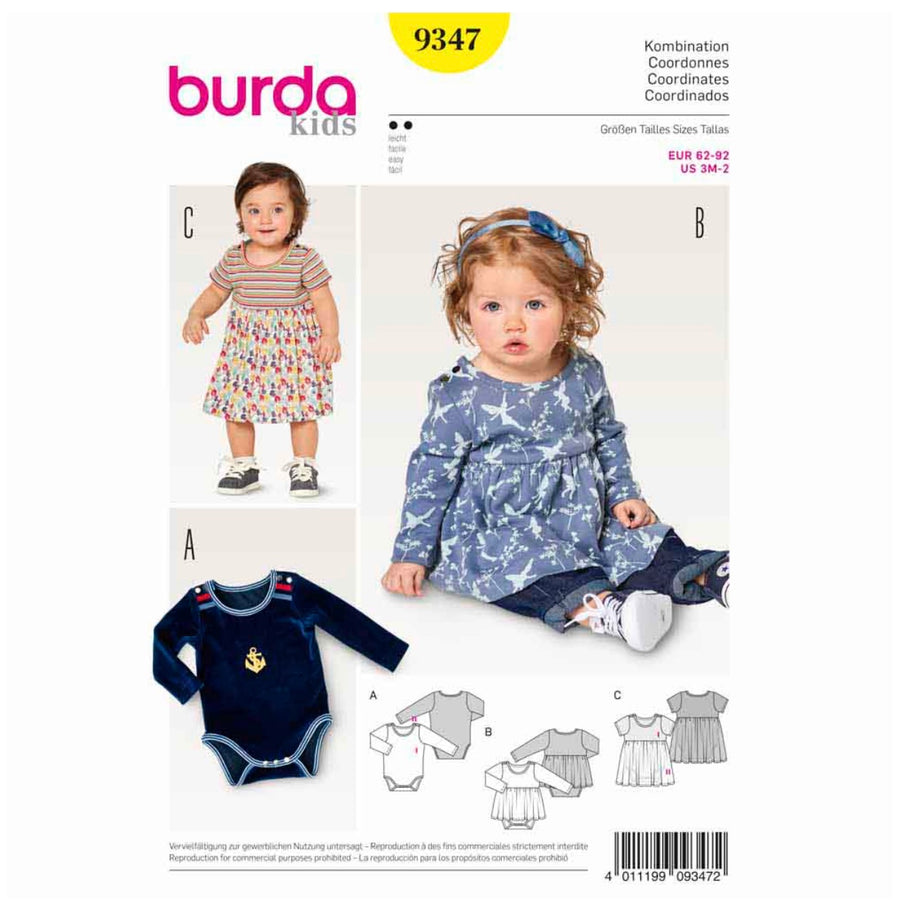 Burda Kids 9347 - Coordinates Sewing Pattern