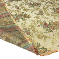 Brocade Upholstery - Designer Remnant - Gold/Green/Red