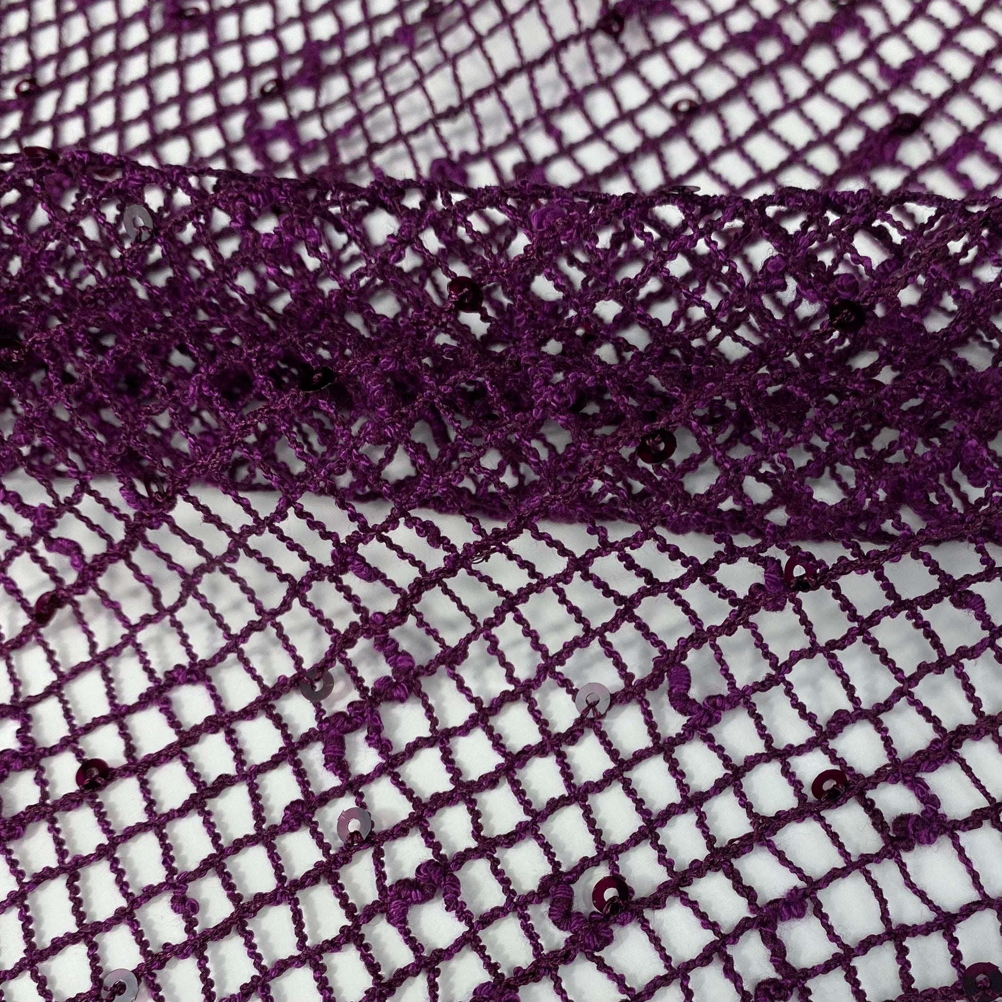 Sequin Mesh - Purple