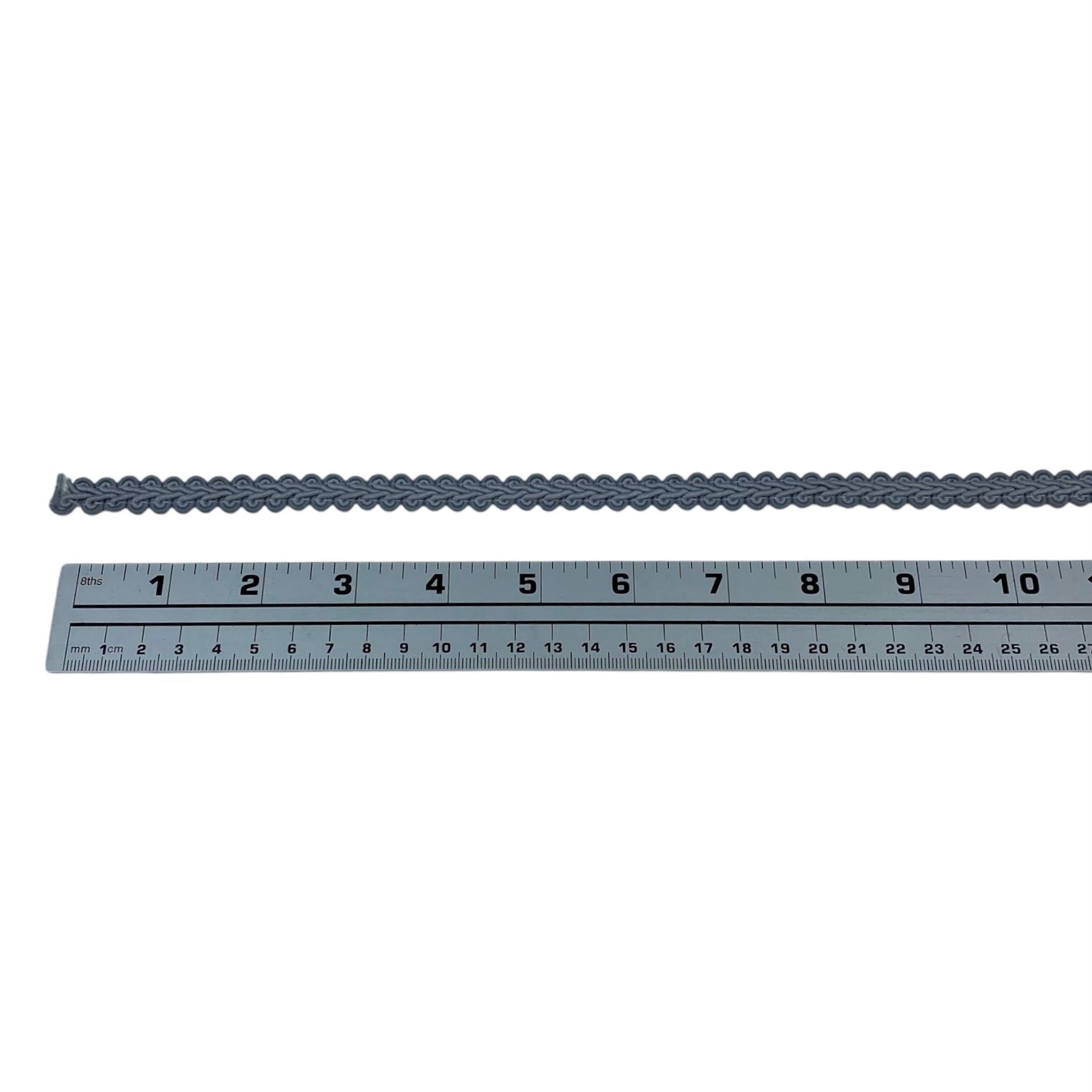 Decorative Woven Braid Trim - Grey