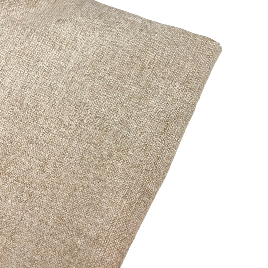 Linen Upholstery Designer Remnant - Beige