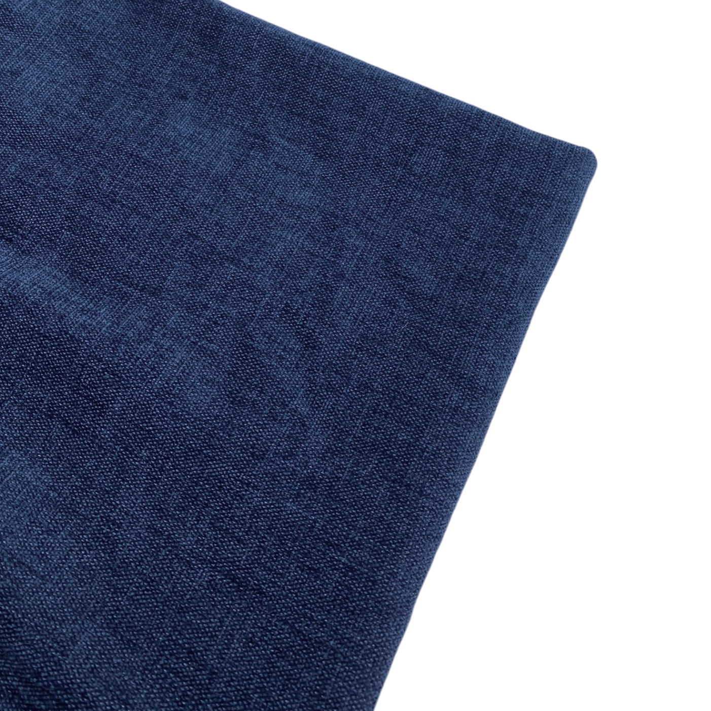 Chenille Upholstery Designer Remnant  - Navy