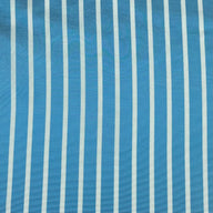 Striped Cotton - Aqua/White - Remnant