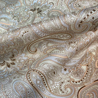 Printed Paisley Lining - Brown/Beige