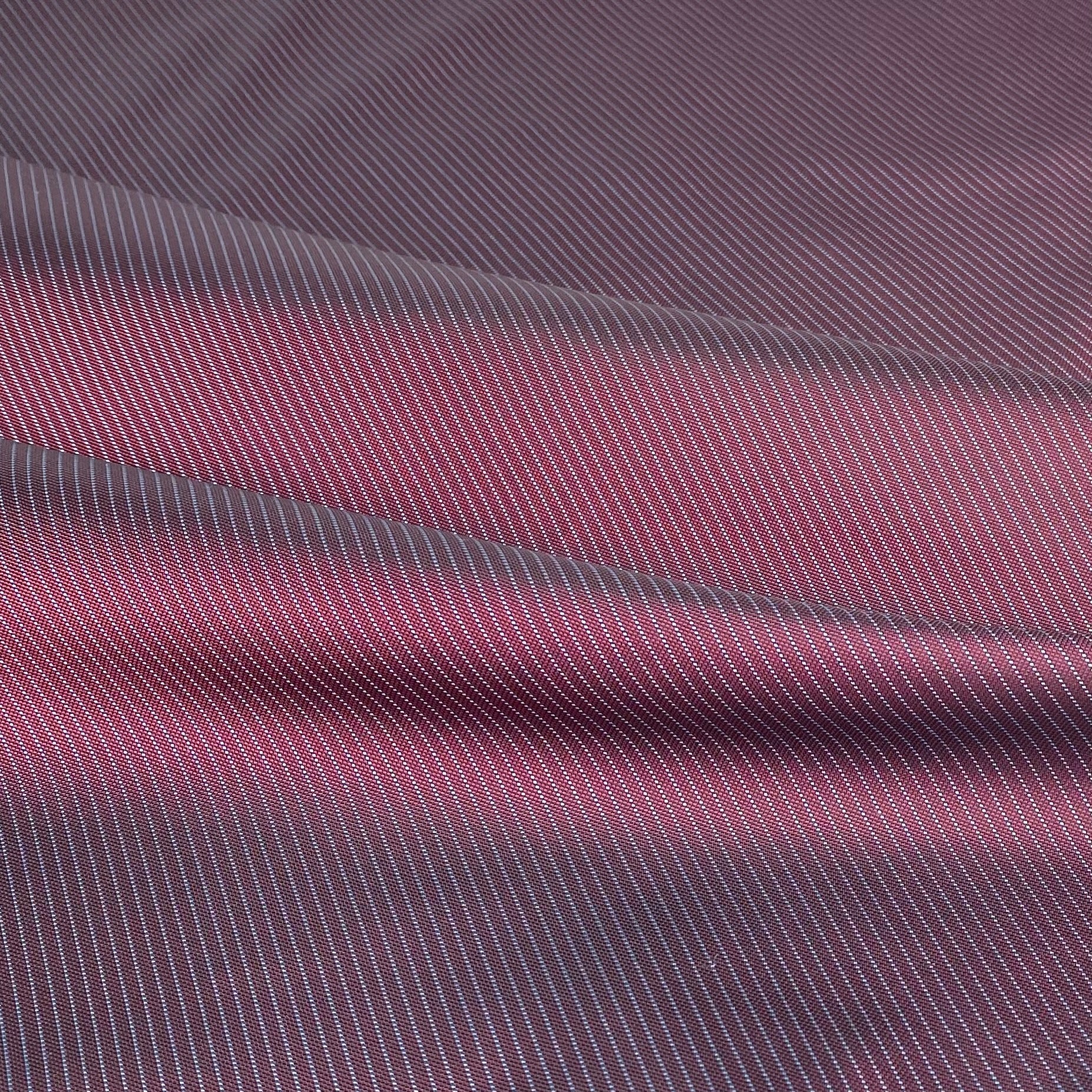 Striped Silk/Polyester - Red/Black/Blue - Remnant