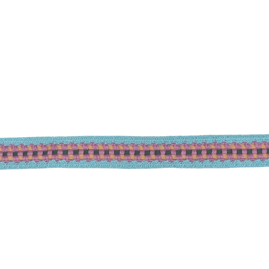 Decorative Crocheted Trim - Pink/Light Blue