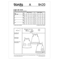 Burda Kids 9420 - Dress Sewing Pattern