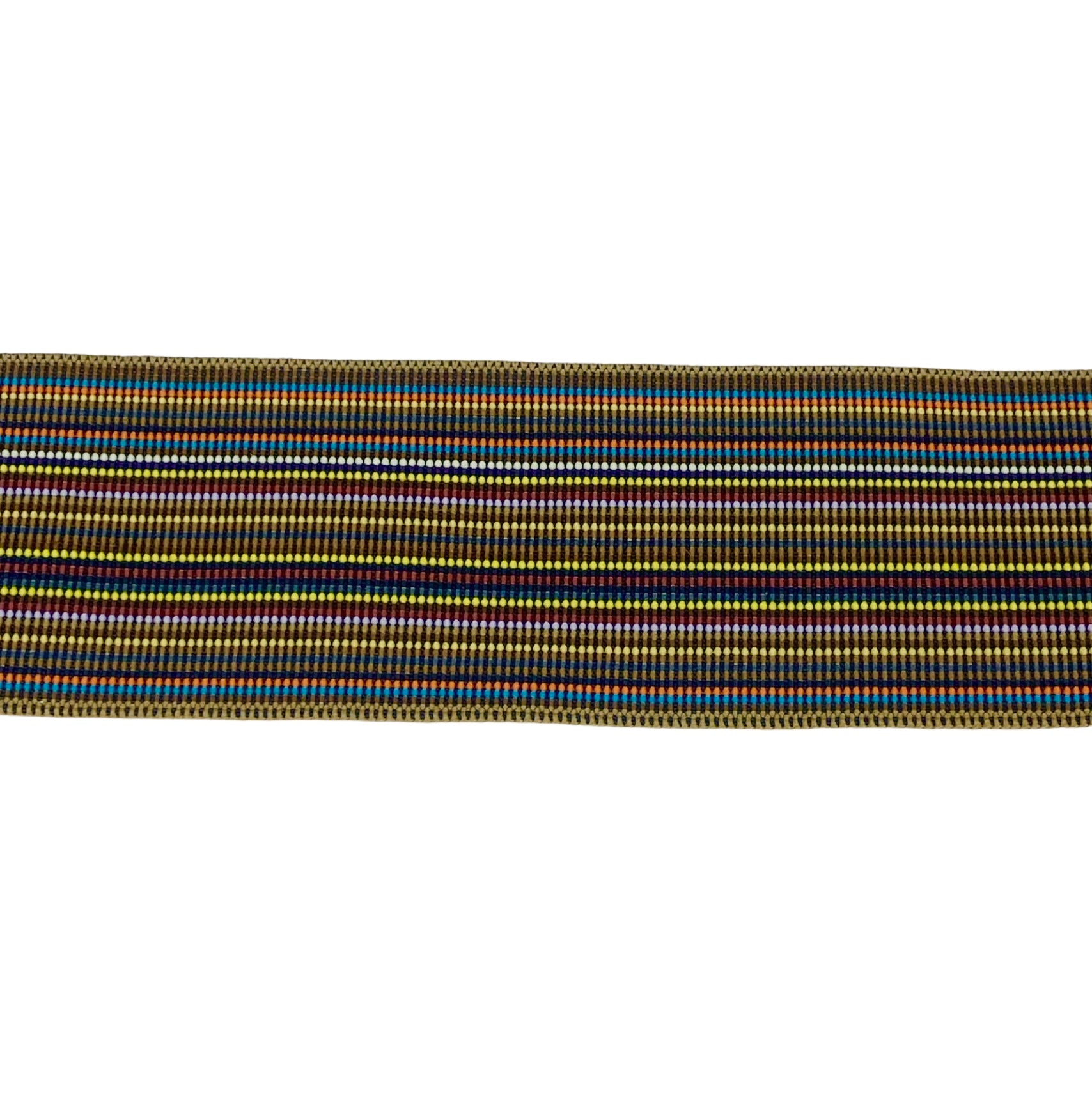 Striped Elastic Belting - Brown/Blue/Orange/Yellow/Purple/Red