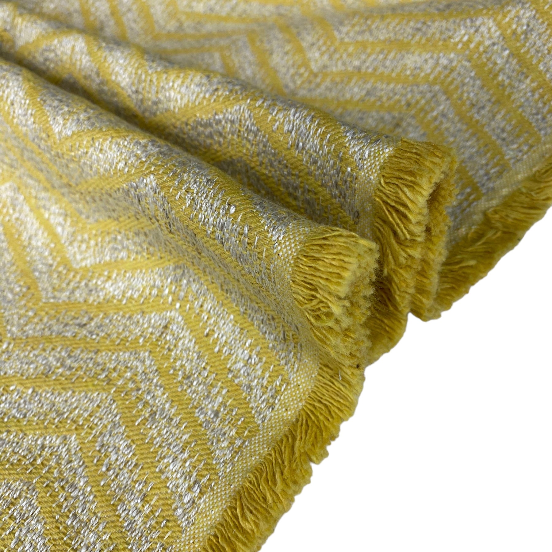 Upholstery Designer Remnant - Chevron - Yellow