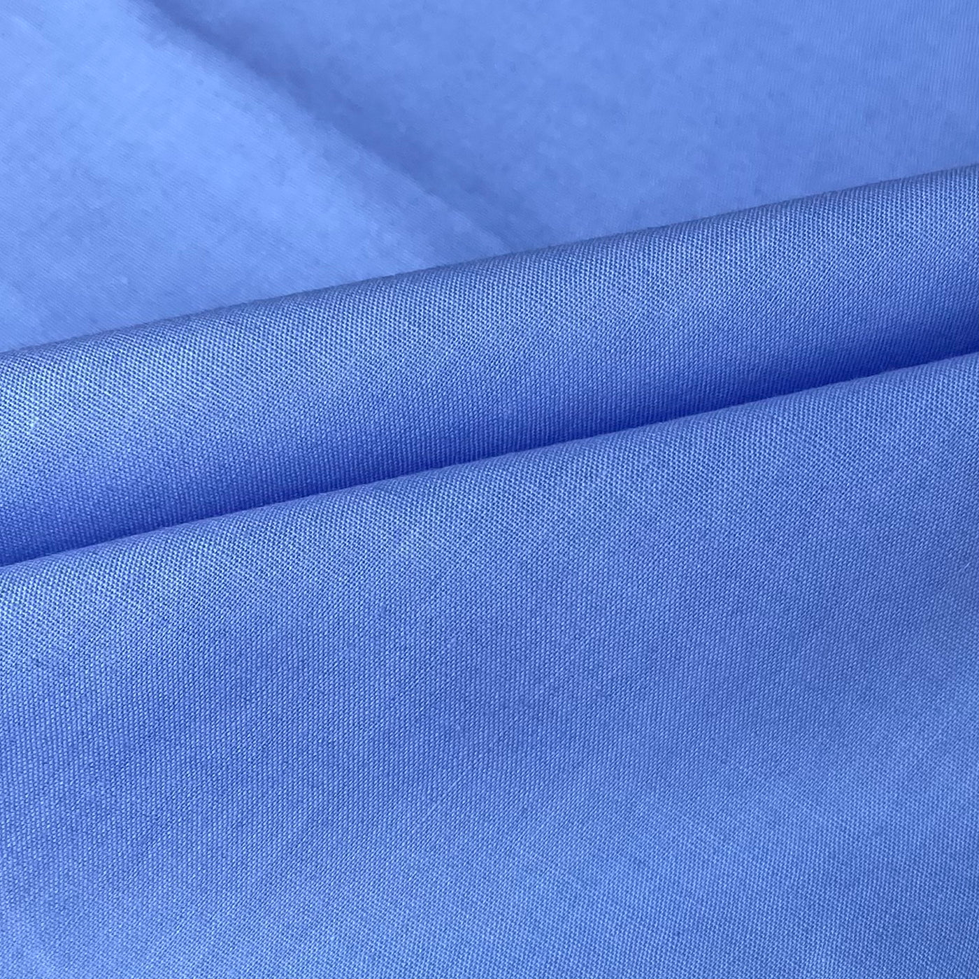 Baby Blue Polyester Cotton Broadcloth Fabric