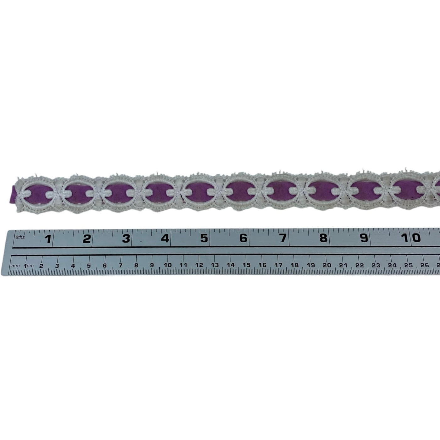 Decorative Trim - White/Purple