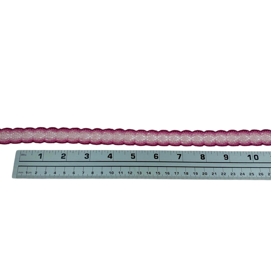 Decorative Crocheted Trim - Pink/Light Pink