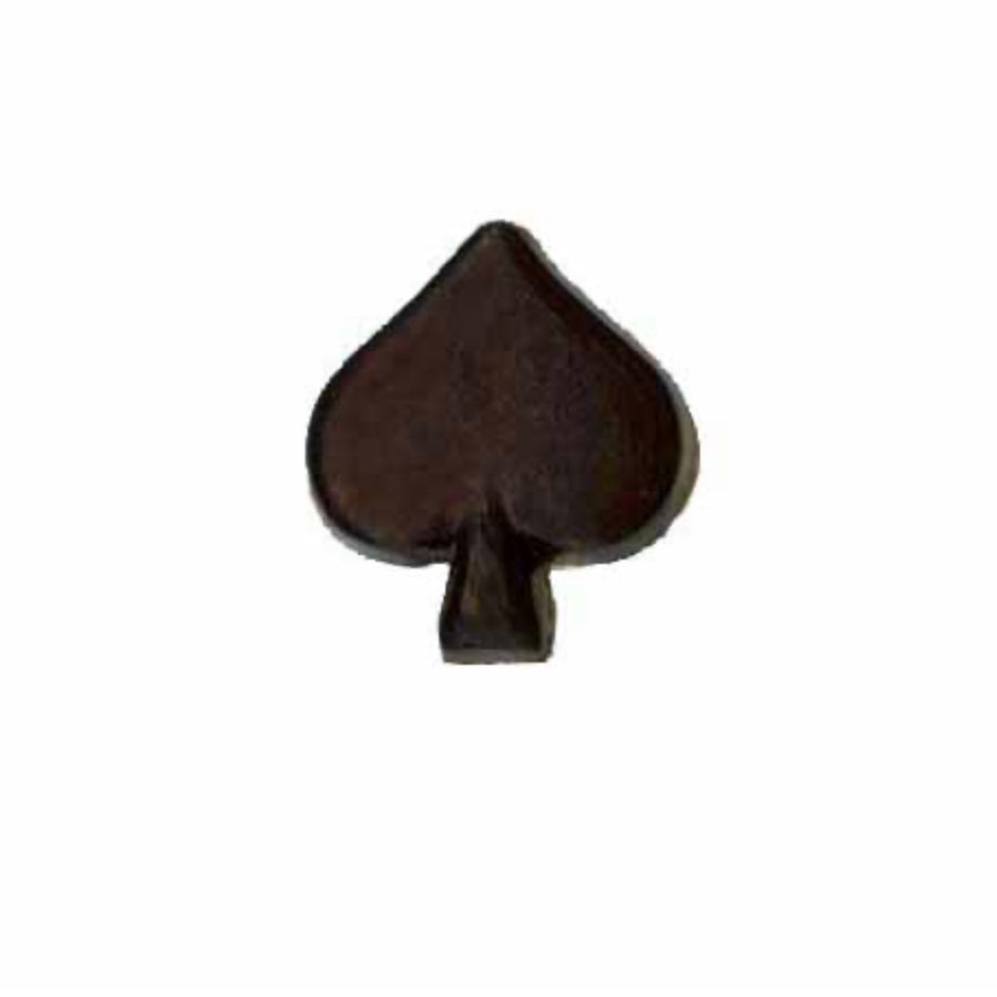 Novelty Spade Shank Button - 18mm - Black - 4 count