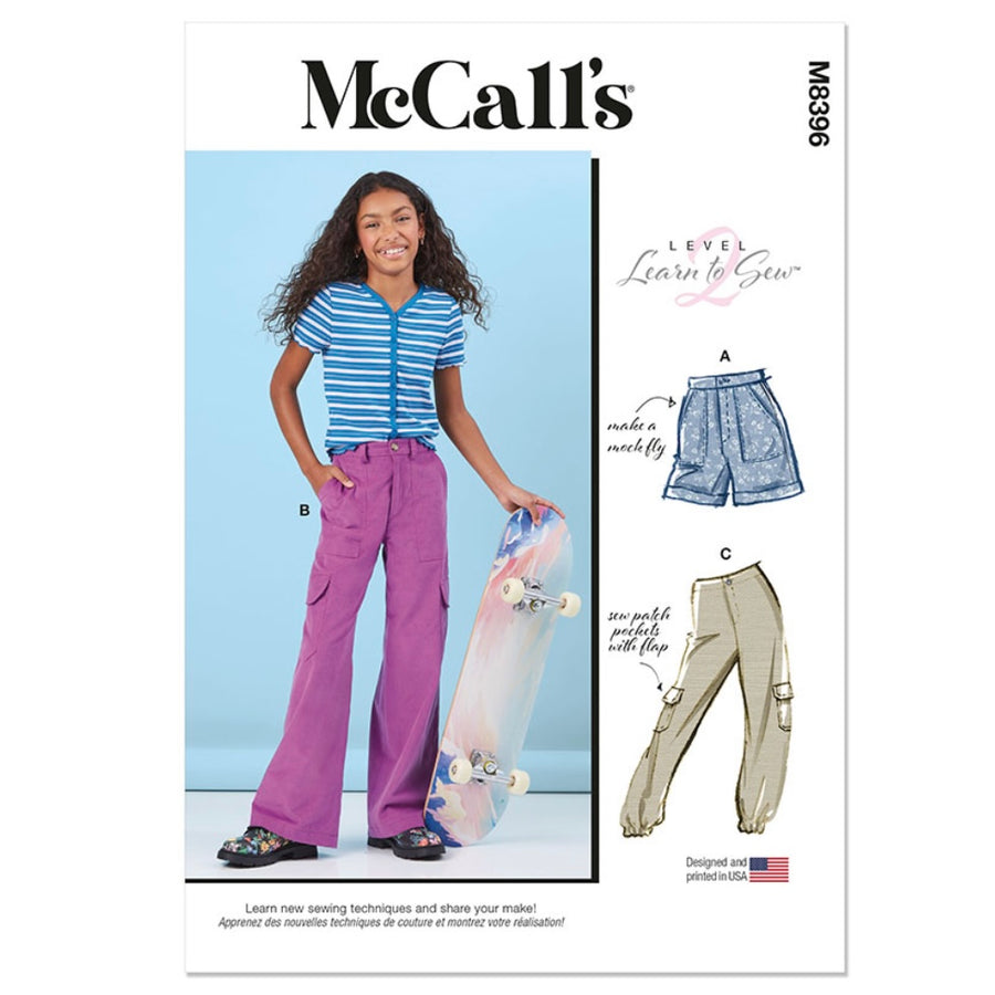 McCalls M8396 - Shorts and Cargo Pants Sewing Pattern