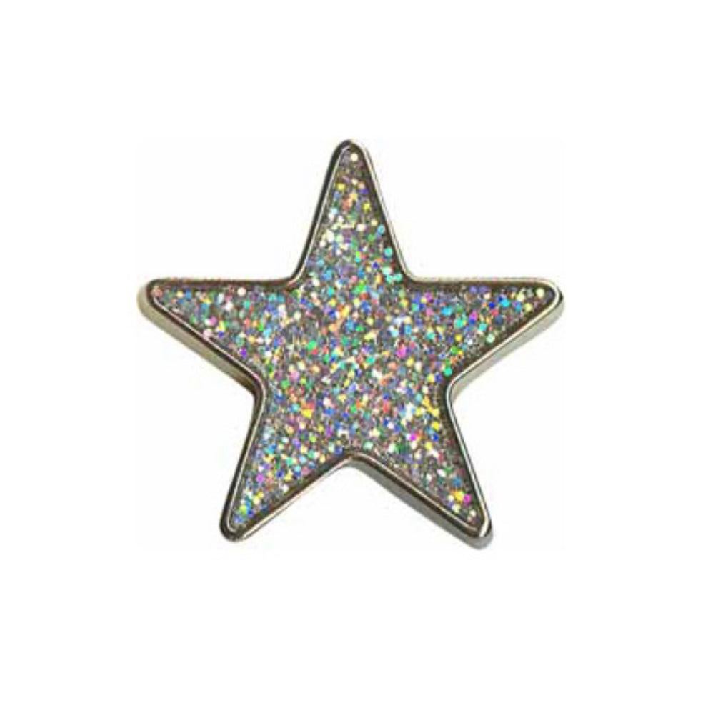 Novelty Star Shank Button - Aurora Borealis - 25mm - 2 count