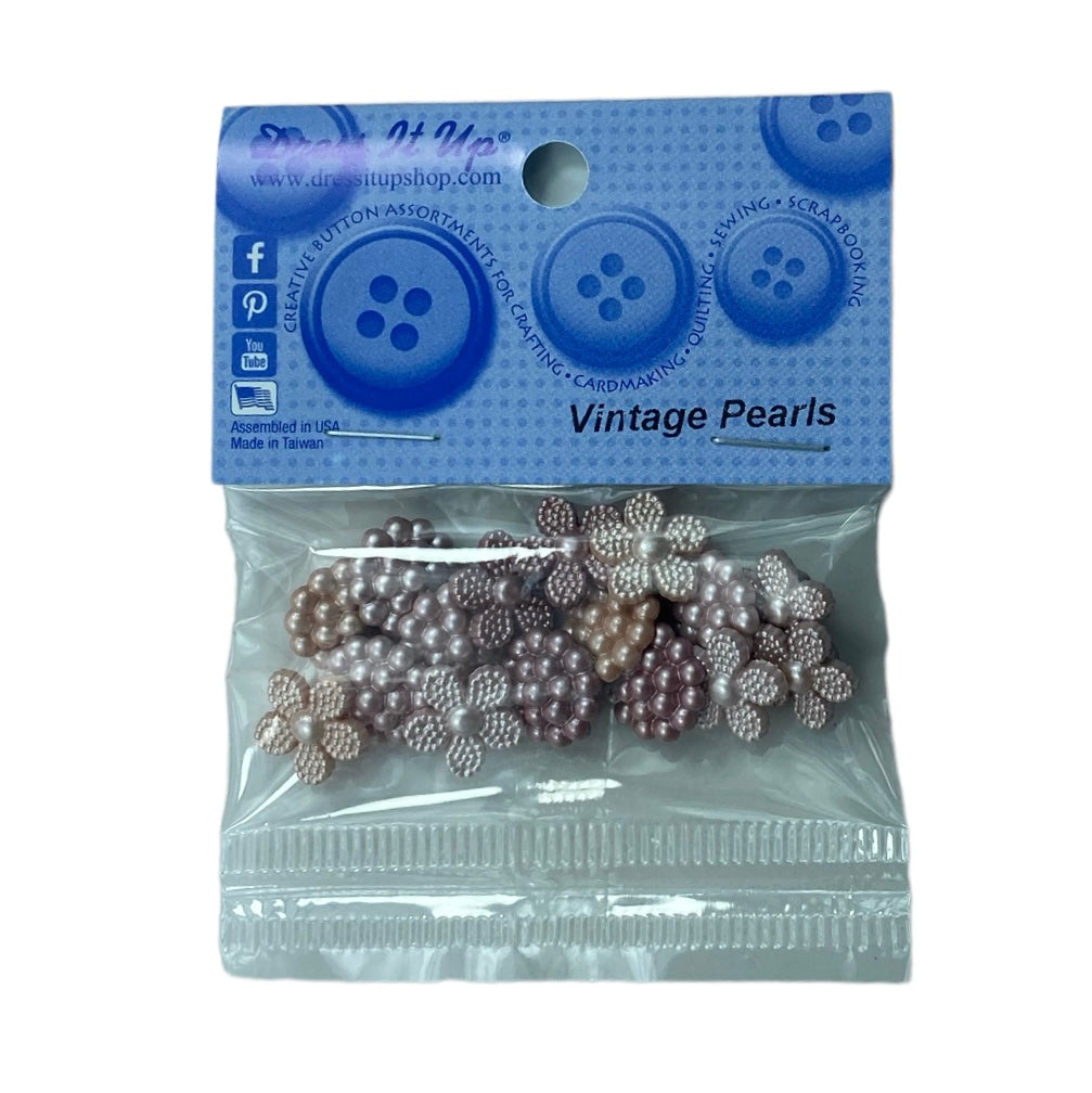 Novelty Buttons - Vintage Pearls