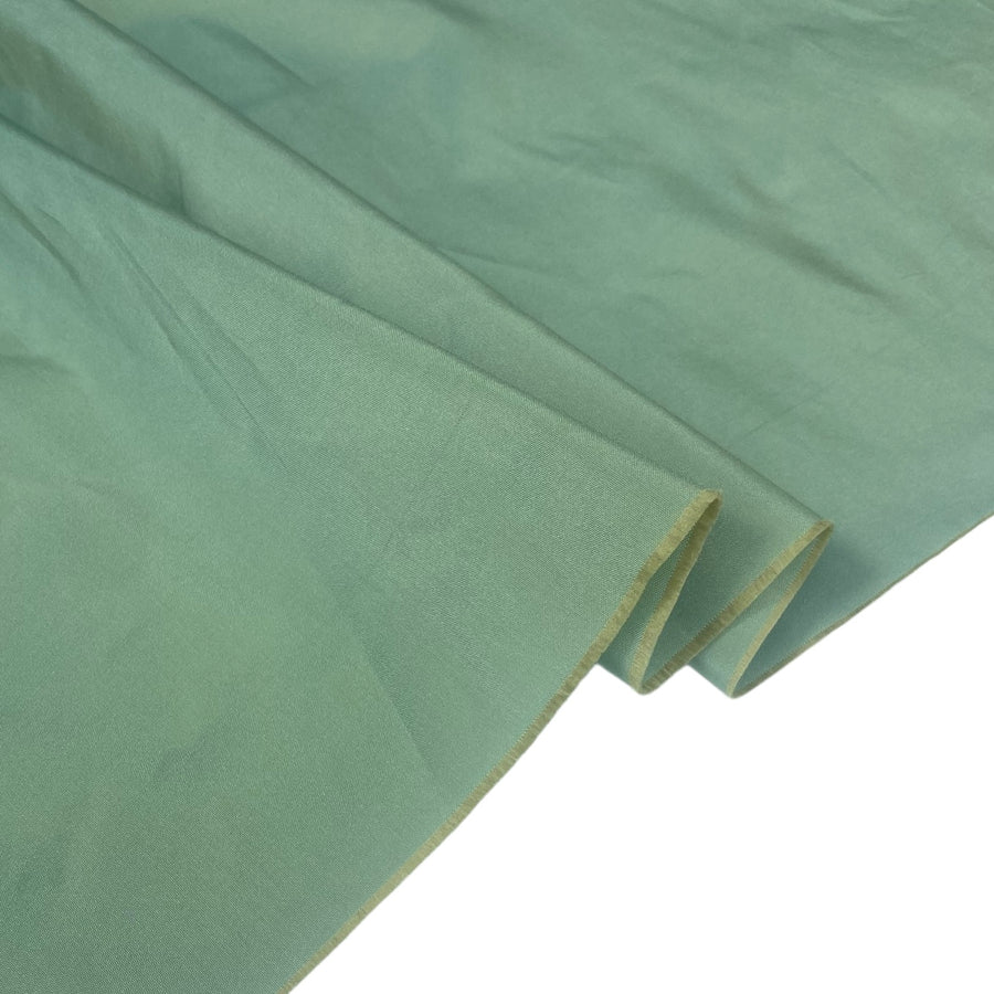 Two Tone Polyester Taffeta - Aqua/Gold- Remnant