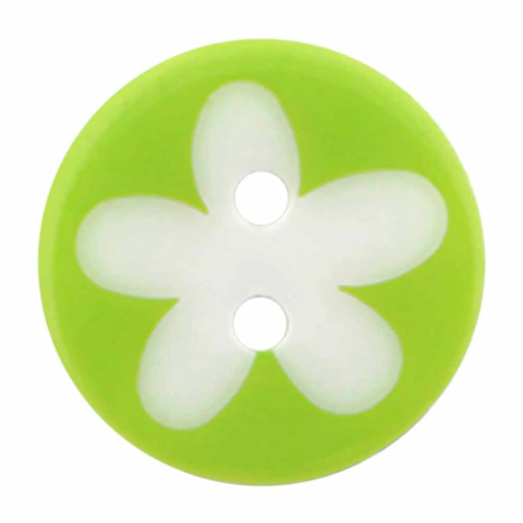 Novelty 2-Hole Flower Button - 17mm - 3 count