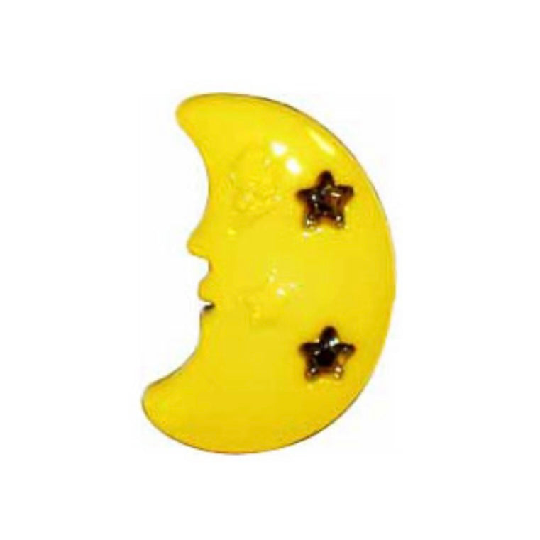 Novelty Moon Shank Button - 18mm - 3 count