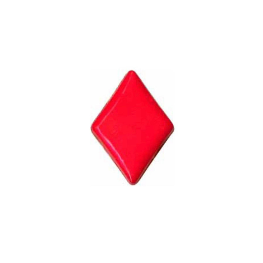 Novelty Diamond Shank Button - 17mm - Red - 4 count