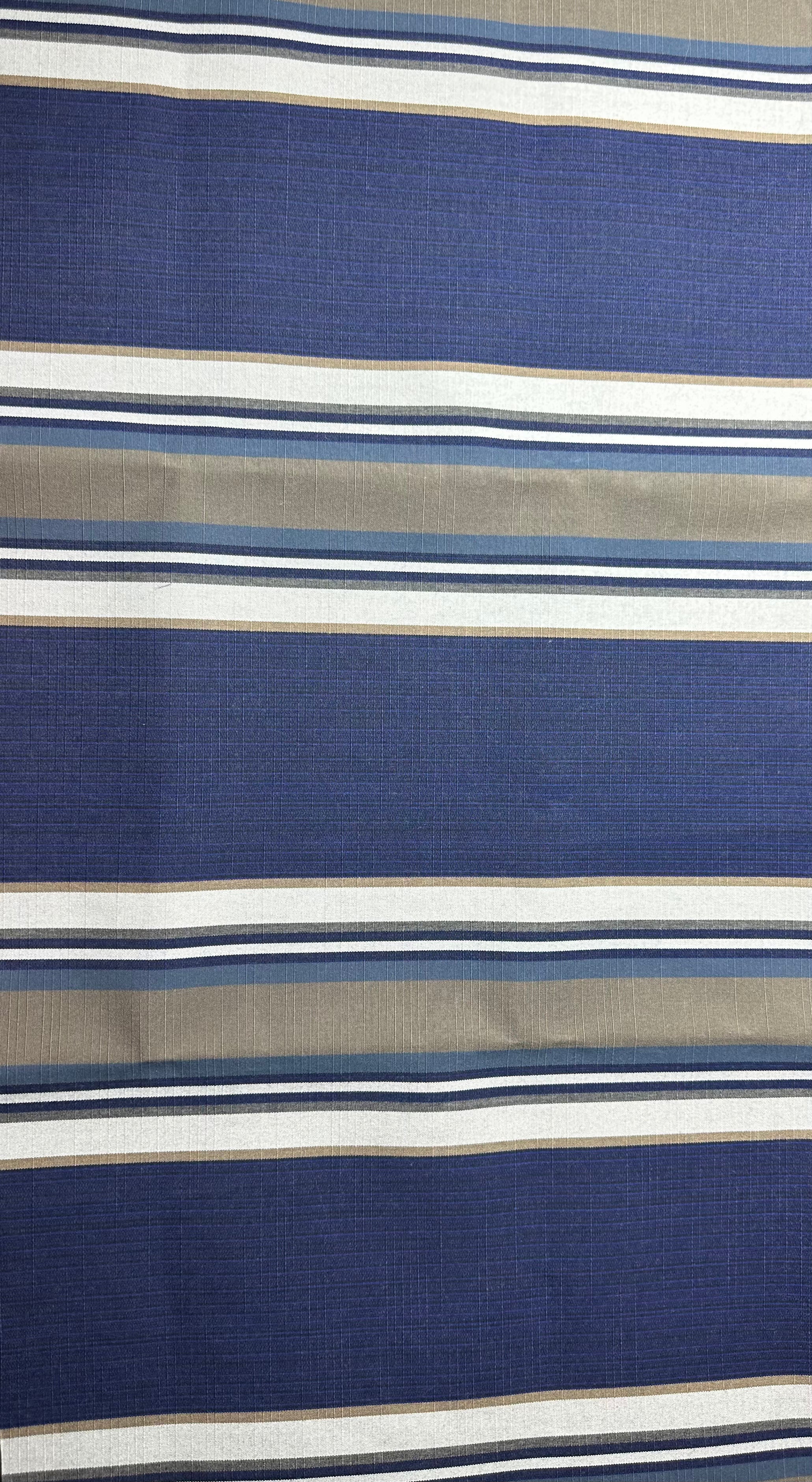 Sunbrella Striped Woven Upholstery - Blue/White/Beige