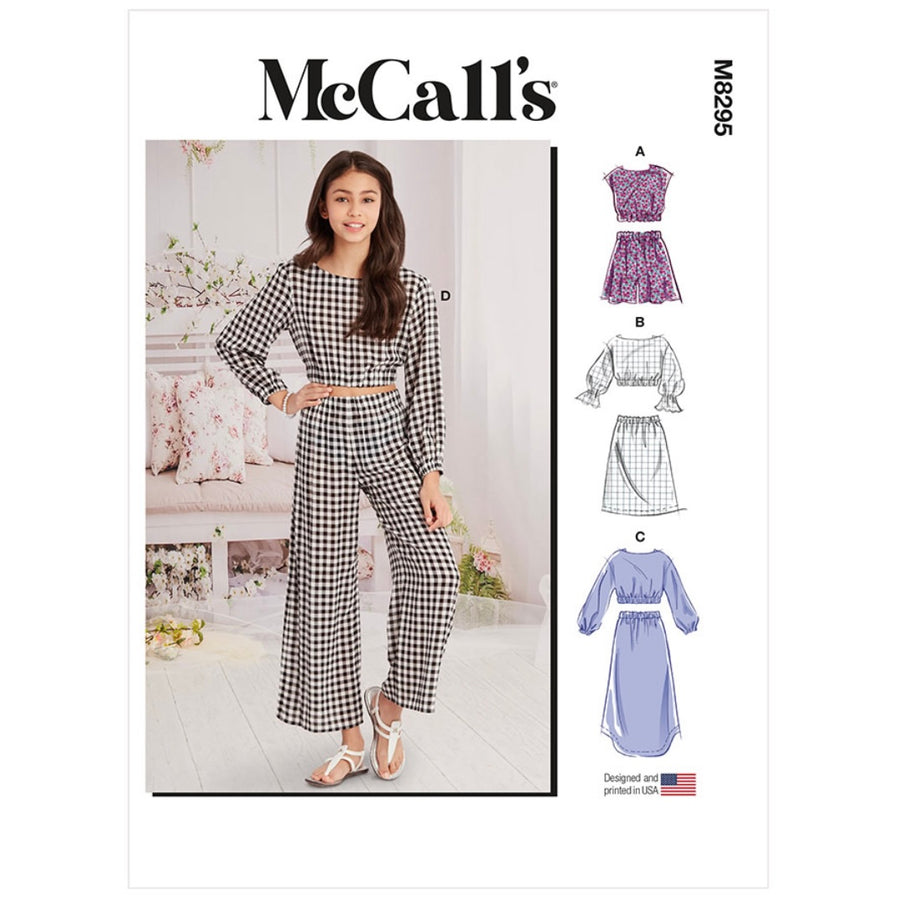 McCalls M8295 - Tops, Skirts, Shorts and Pants Sewing Pattern