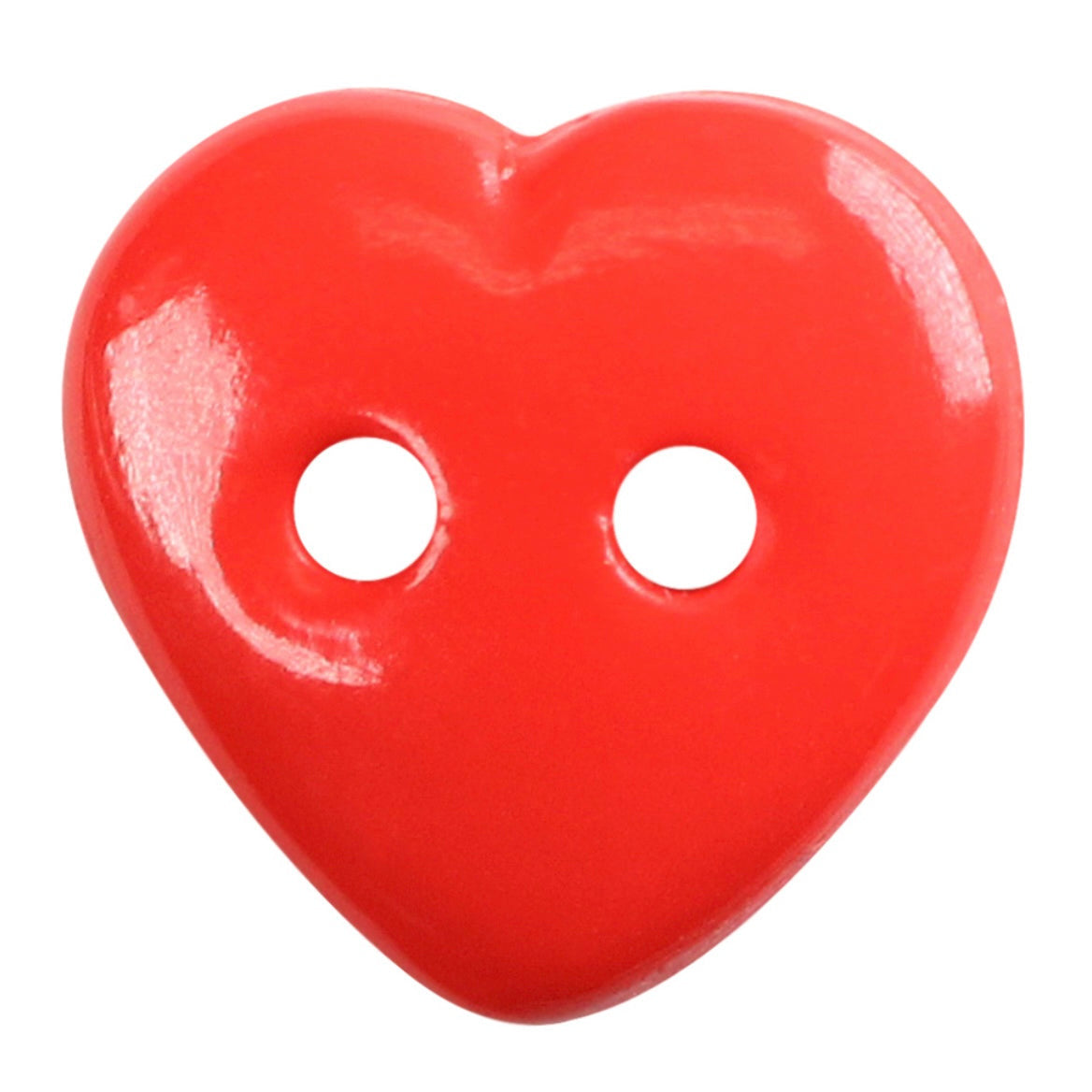 Novelty 2-Hole Heart Button - 12mm - 4 count