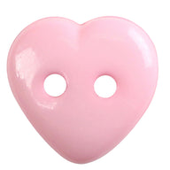 Novelty 2-Hole Heart Button - 12mm - 4 count