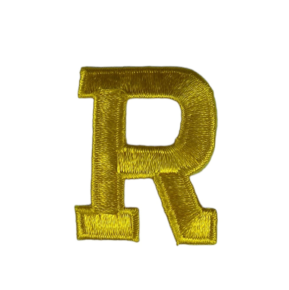 Embroidered Letter - Gold - Letter R