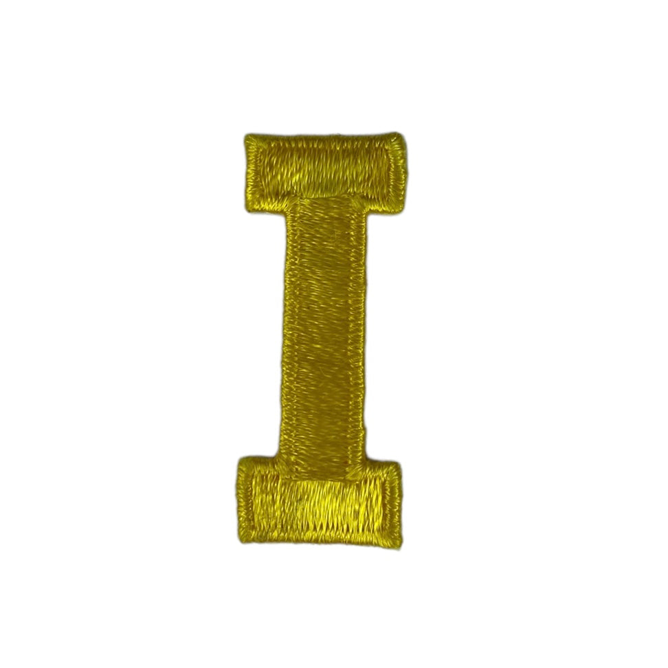 Embroidered Letter - Gold - Letter I