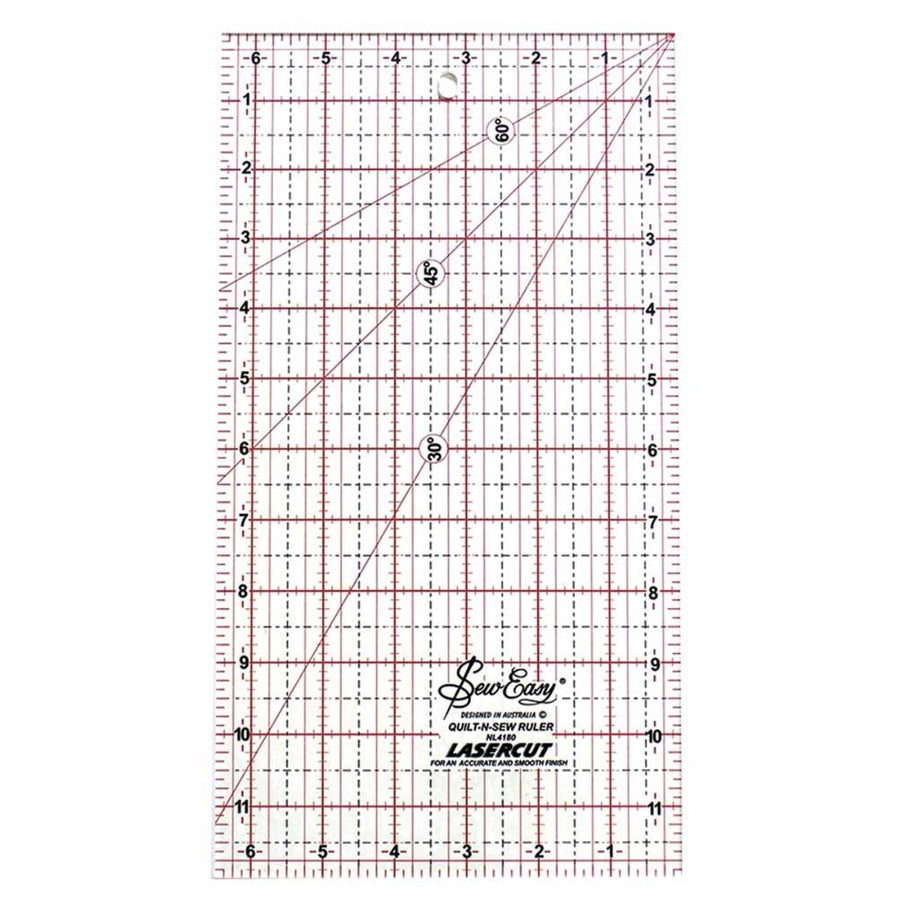 Quilting Ruler - 6 1/2” x 12”