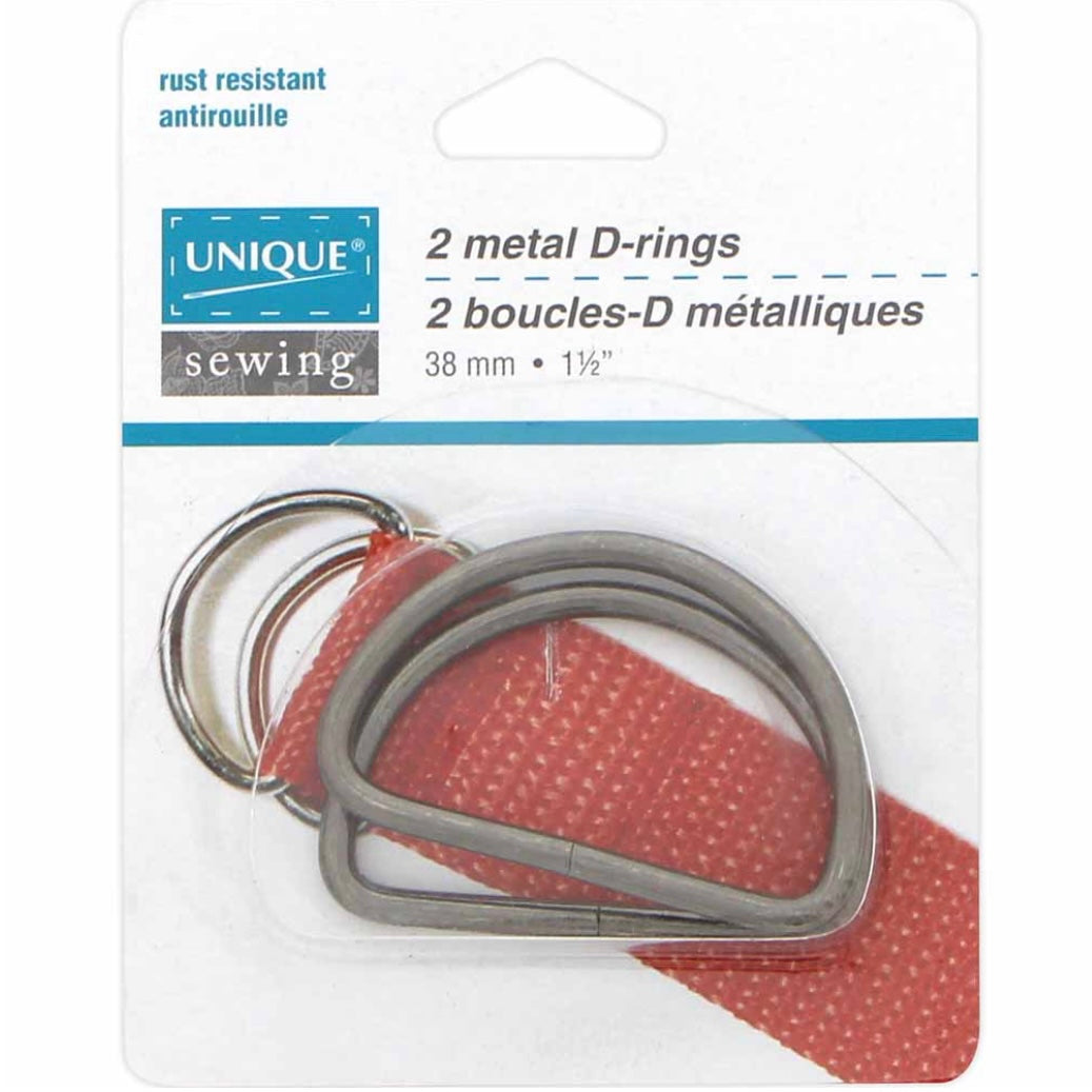 Metal D-Rings - 25mm (1″) - Silver - 4 pcs.