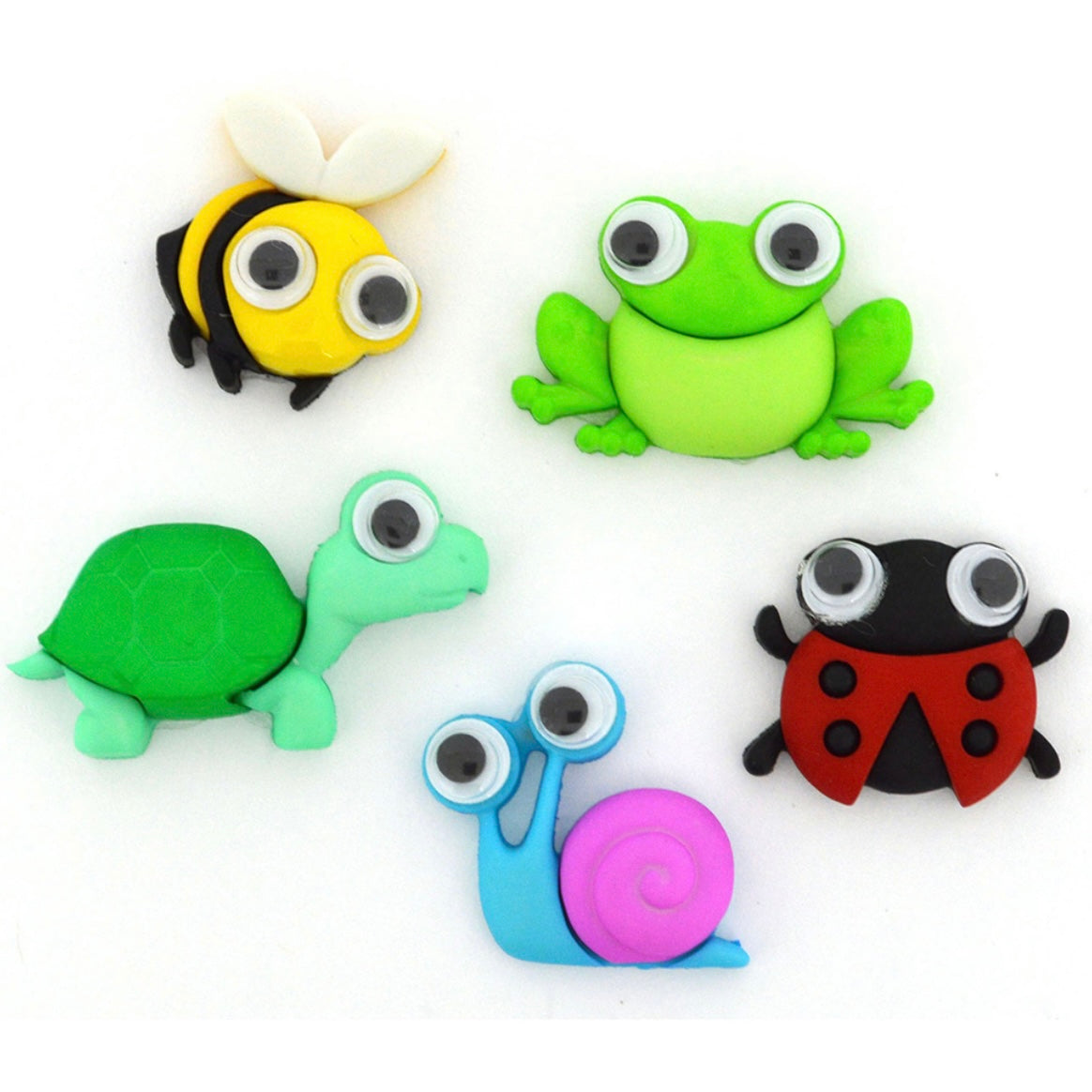 Novelty Buttons - Wild and Wacky - 5 pcs