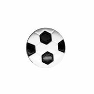 Novelty Shank Button - Soccer Ball - 15mm - 3pcs