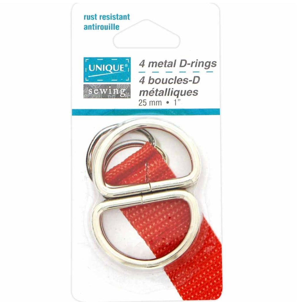 Metal D-Rings - 19mm (3/4″) - Gold - 4 pcs.