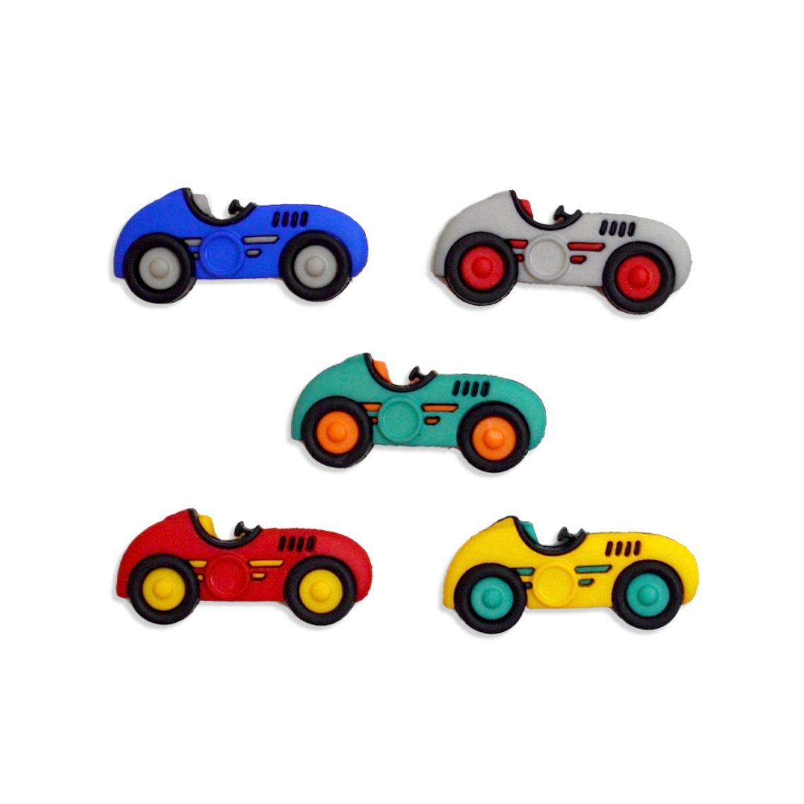 Novelty Buttons - Speedracers - 5 pcs