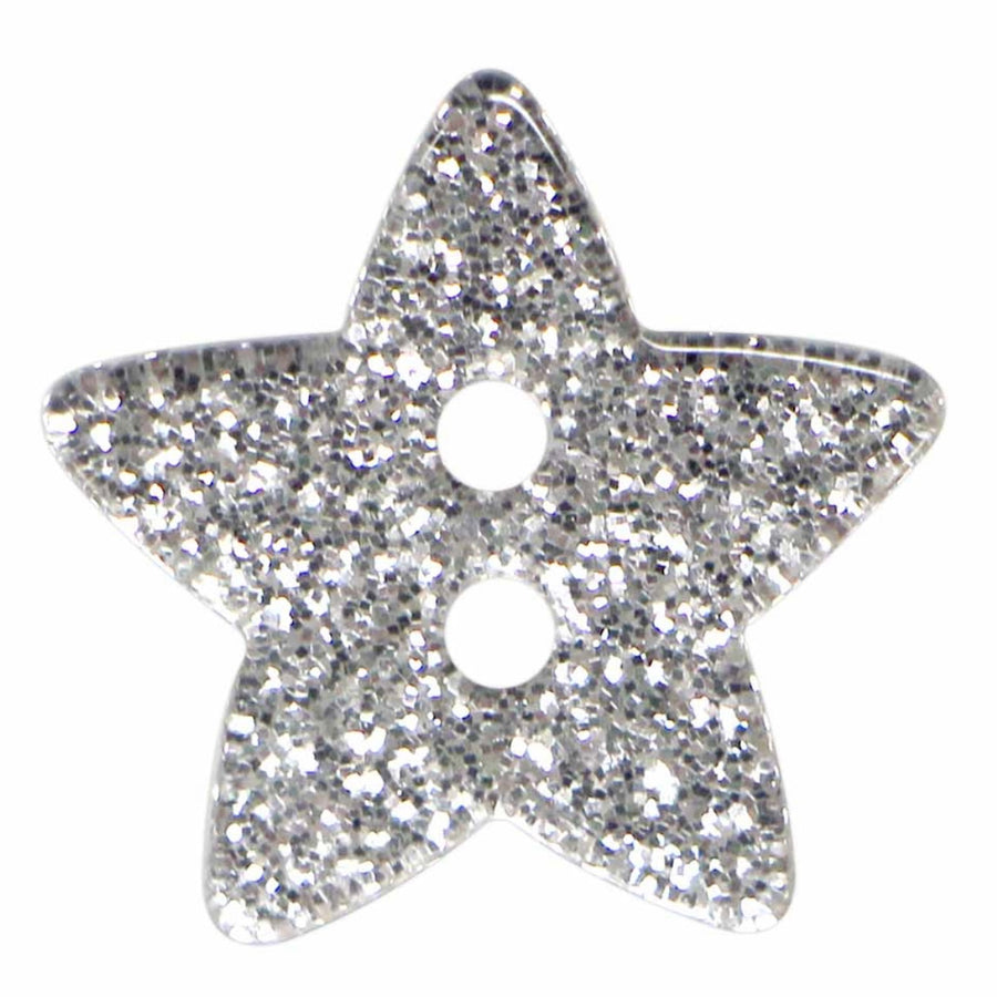 Novelty 2-Hole Star Button - Star - 18mm - 3 count