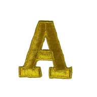 Embroidered Letter - Gold - Letter A