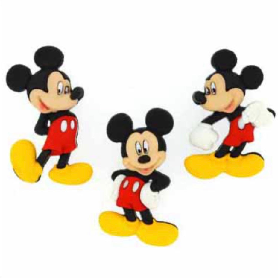 Novelty Buttons - Disney - Mickey Mouse - 3 pcs