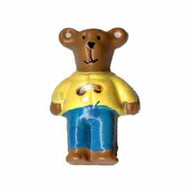 Novelty 2-Hole Button - Bear In Yellow - 28mm - 2pcs