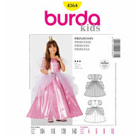 Burda Kids 4364 - Princess Dress Sewing Pattern