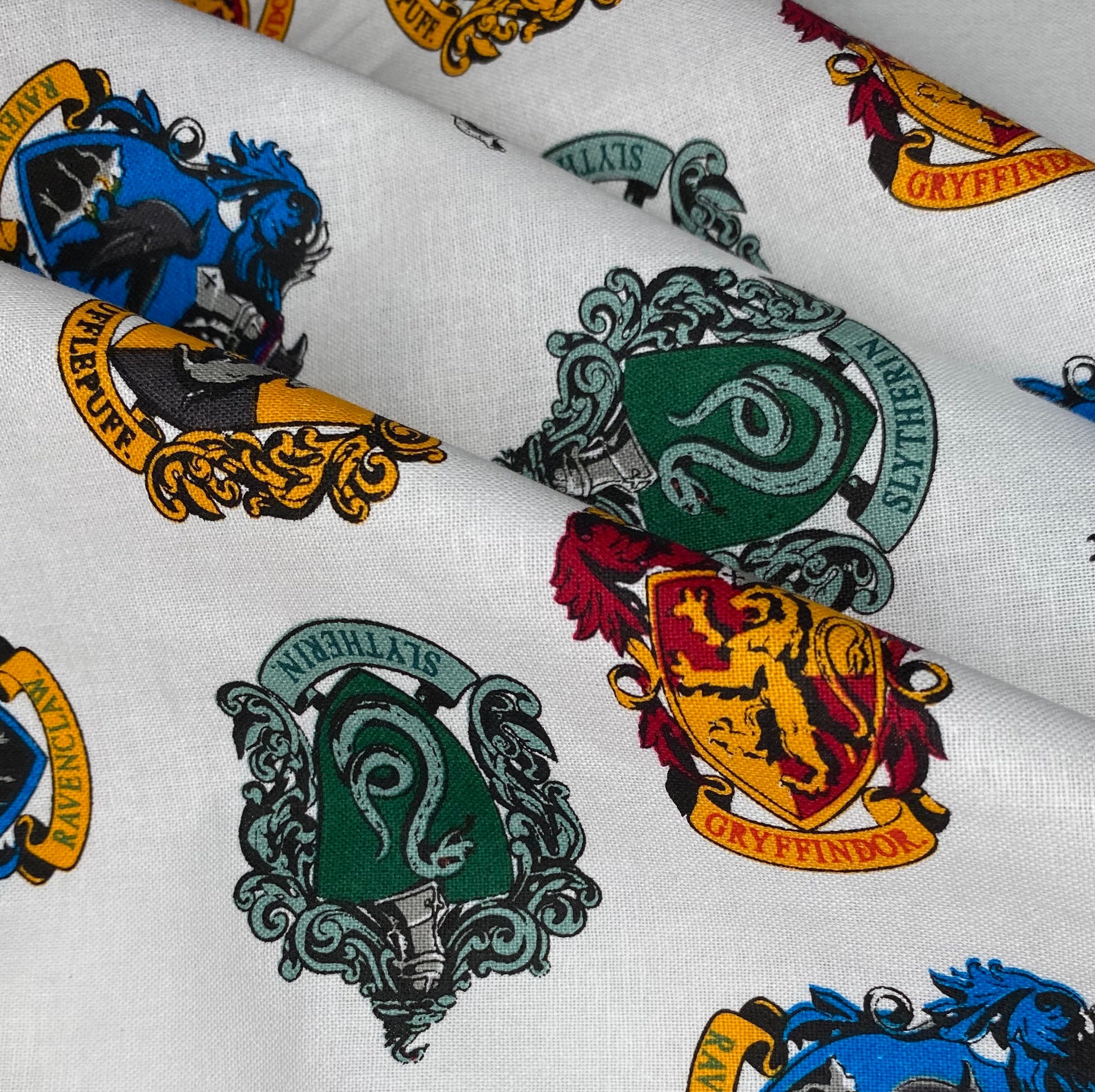 Quilting Cotton - Harry Potter Crests - 44”