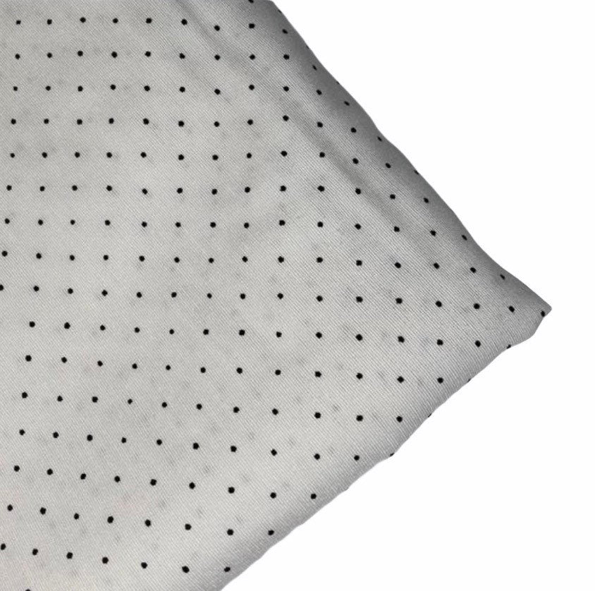 Swiss Dot Rayon Batiste - Black/White