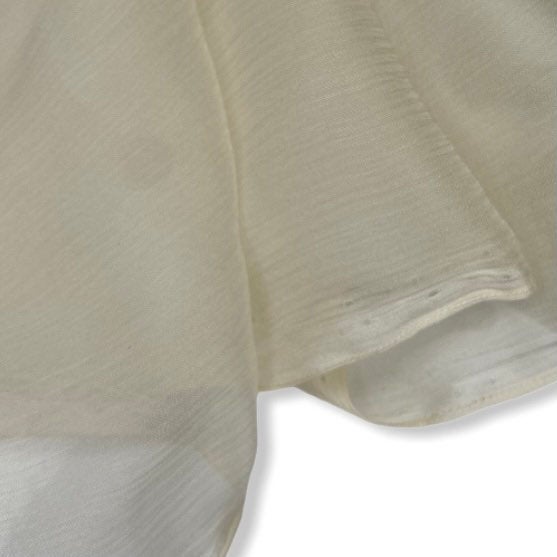 Crinkled Silk Chiffon - Antique White · King Textiles