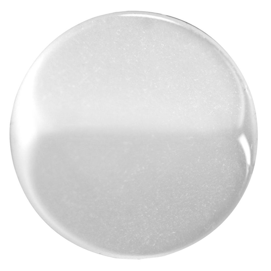 Shank Button - Plastic - 19mm - White -  2 count