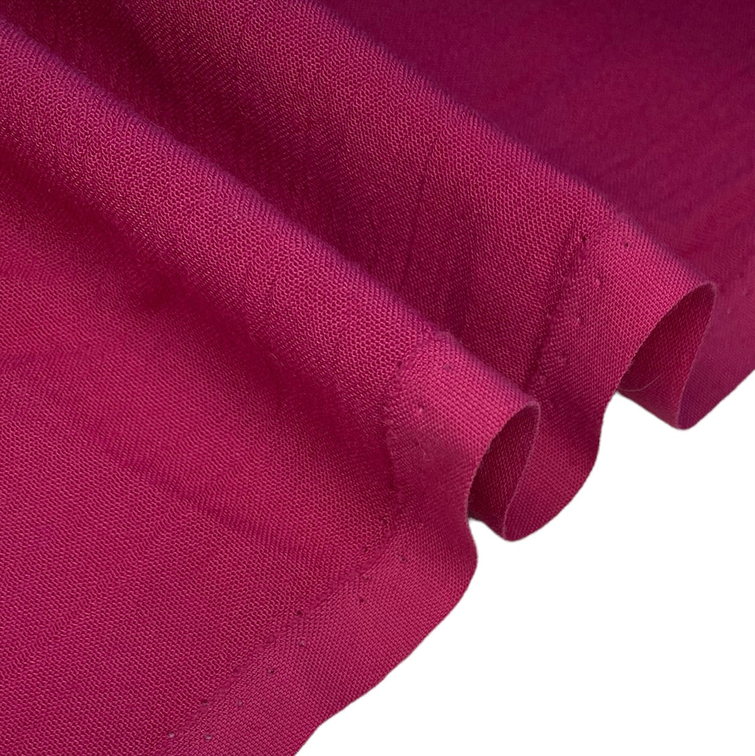 Crinkled Polyester/Cotton - Fuchsia