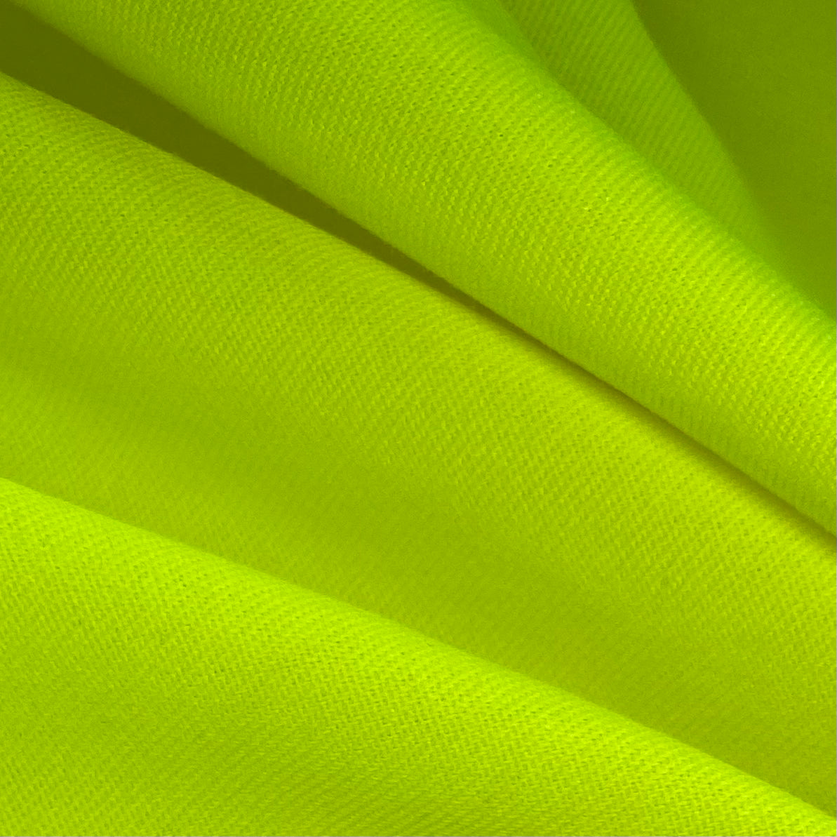 Hi Vis Twill Canvas - 8oz - Neon Yellow