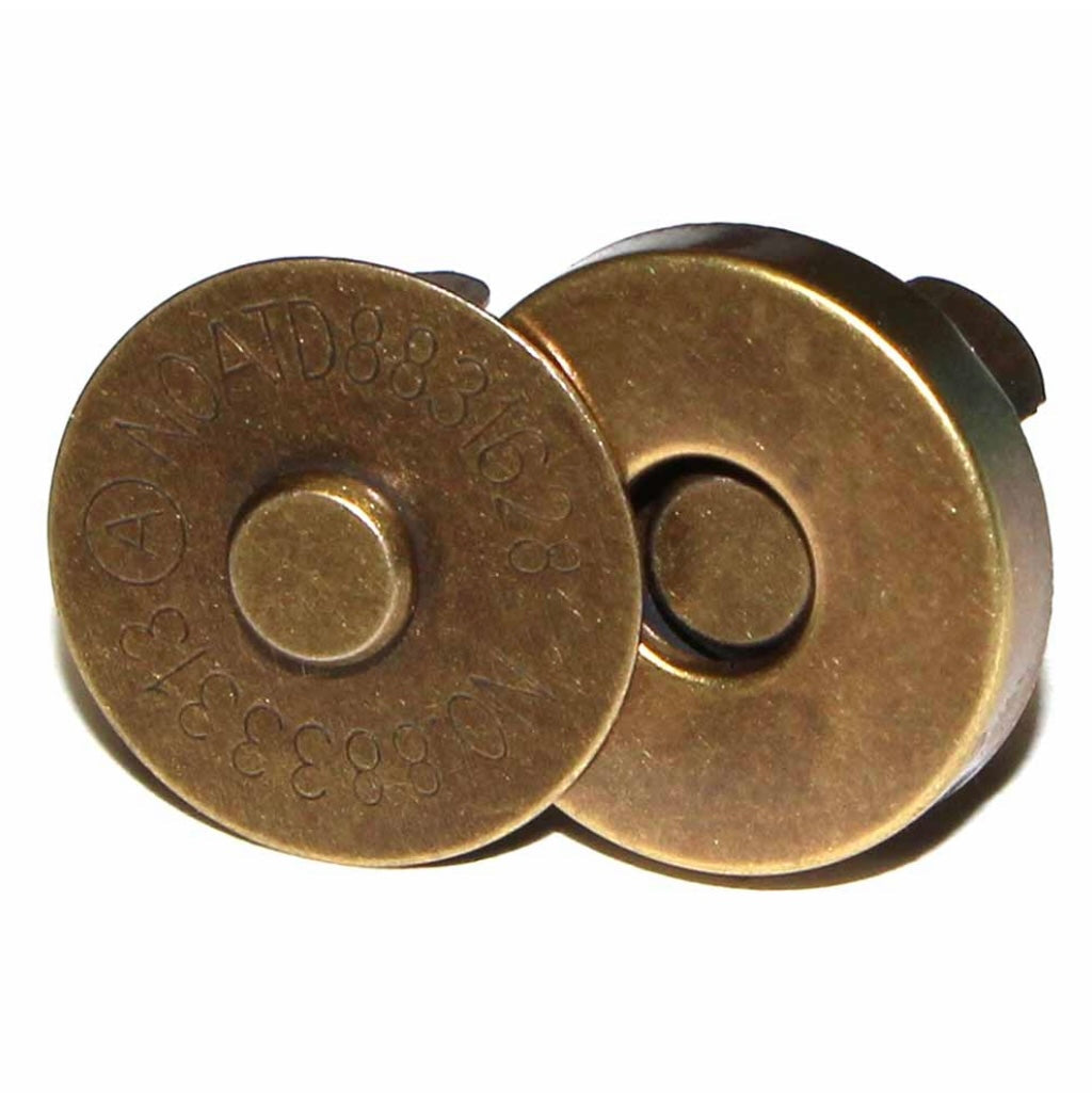 Magnetic Snaps - 18mm - Gunmetal - 2pcs